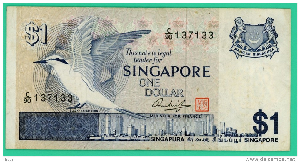 1 Dollar - Singuapour - N°.C/90 137133 - TB+ - Singapour