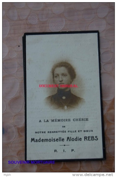 Alodie Rebs Hérinnes 1898  Ronquières 1919 - Pecq