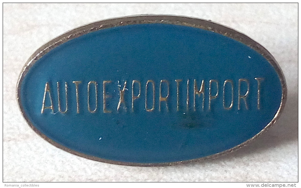 Romania, 1980's, Vintage Pin / Badge - AutoExportImport - Associazioni