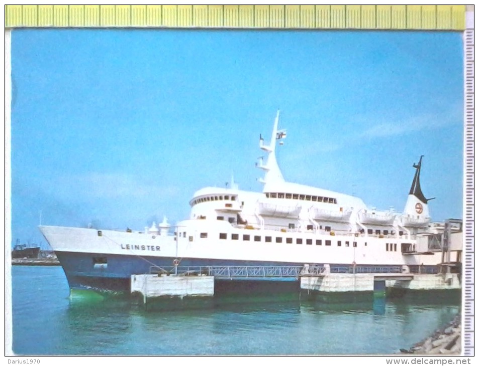 Cart.- NAVI -  Dublin - Leinster Car Ferry. - Chiatte, Barconi