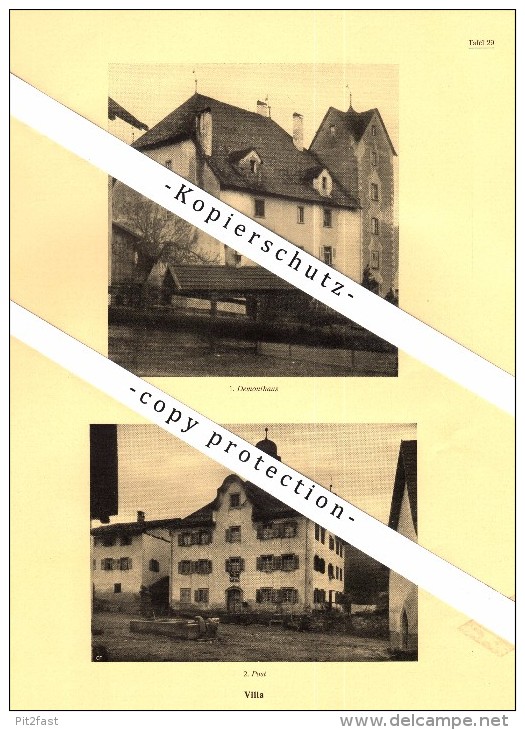 Photographien / Ansichten , 1925 , Seewis I.O. , Trun , Surselva , Villa , Prospekt , Architektur , Fotos !!! - Seewis Im Prättigau