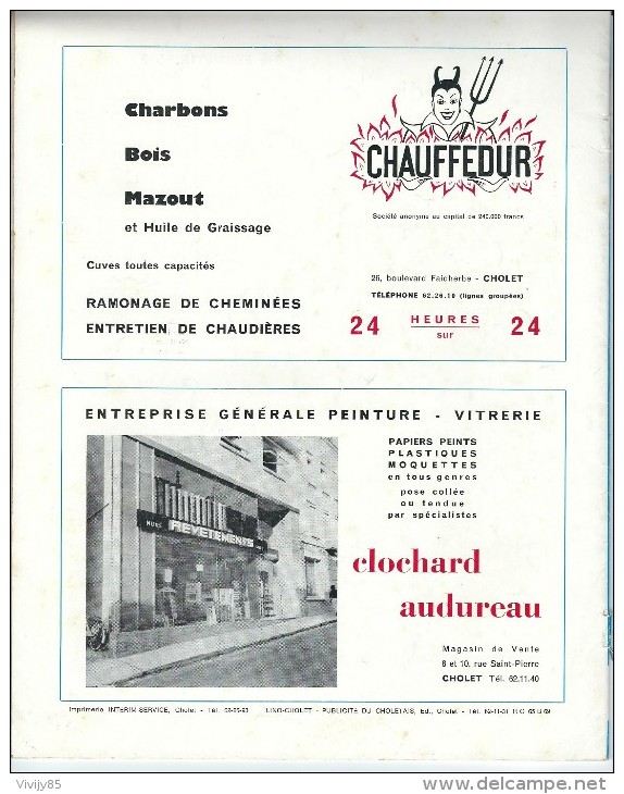 49 - CHOLET - Bulletin Municipal N° 4 Décembre 1966 De 32 Pages - Pays De Loire