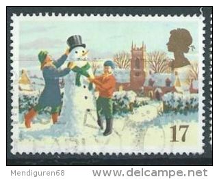 GB 1990 Building A Snowman  17p.  SG 1526 SC 1340 MI 1300 YV 1494 - Oblitérés