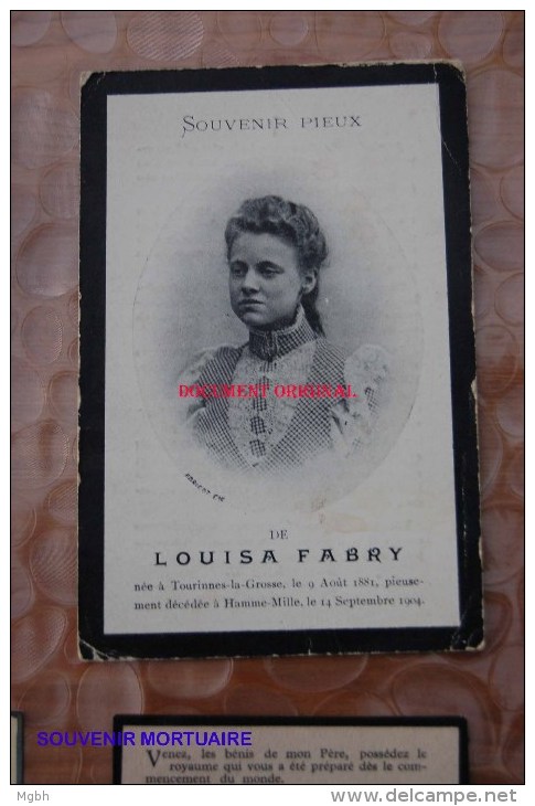 Louisa Fabry Tourinnes-la-grosse 1881 Hamme-mille 1904 - Bevekom