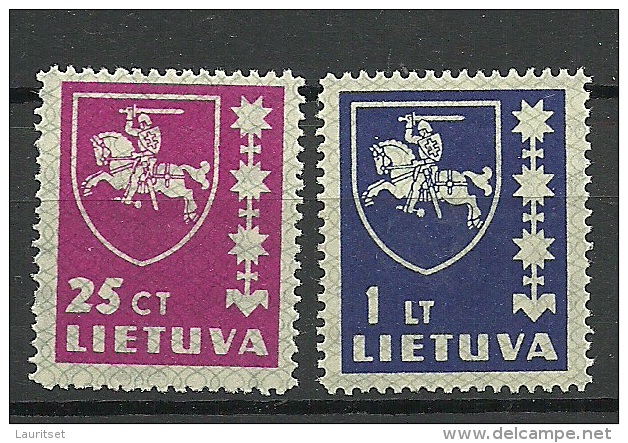 LITAUEN Lithuania 1937 & 1939 Michel 414 & 432 * - Lituanie