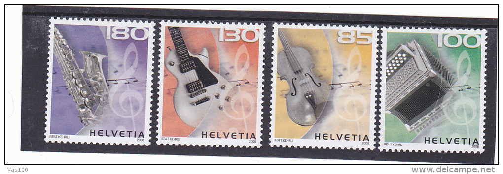 Switzerland Schweiz CH 2008 MI 2051-54,MNH **,MUSIC. - Neufs