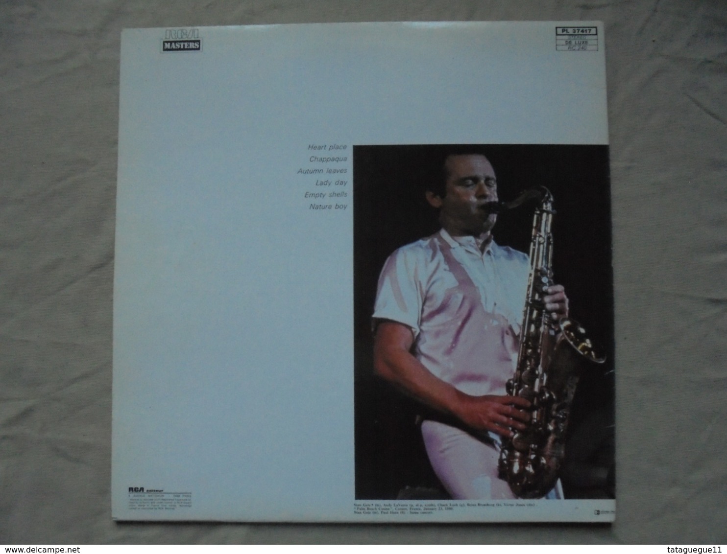 Disque Vinyle 33 T STAN GETZ LIVE AT MIDEM 80 - Jazz