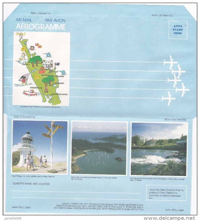 New Zealand Mint Aerogramme PA 1, Northland - Other & Unclassified