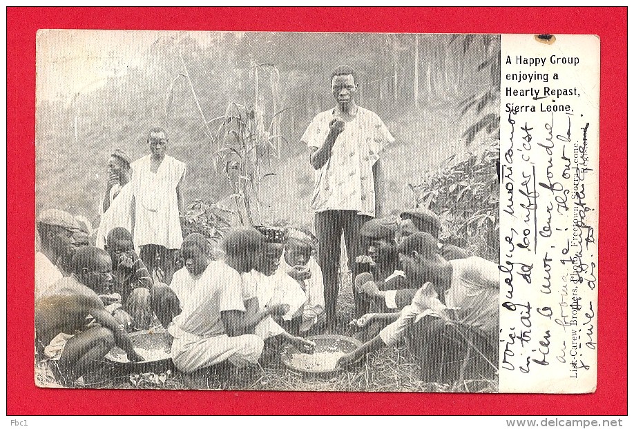 CPA: Sierra Leone - A Happy Group Enjoying A Hearty Repast - Sierra Leone