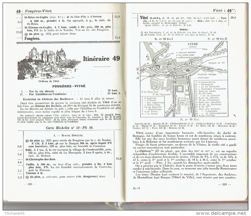 GUIDE MICHELIN 1931-1932 BRETAGNE