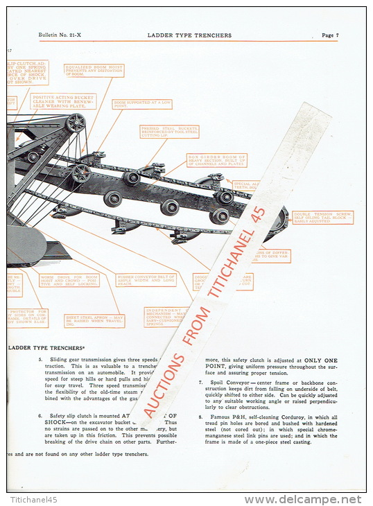 Prospectus 1930 HANISCHFEGER CORPORATION MILWAUKEE WISCONSIN - LADDER TYPE EXCAVATORS TRENCHERS - DRAGLINE - CRANE