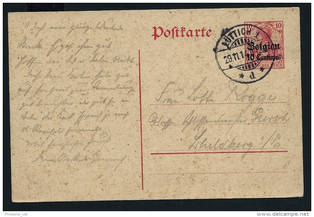 BELGIQUE - Entier Postal En 1914 - A Voir - Lot P12334 - Army: German