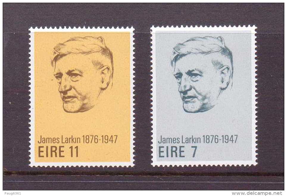 IRLANDE 1976 JAMES LARKIN  YVERT N°338/39  NEUF  MNH** - Unused Stamps