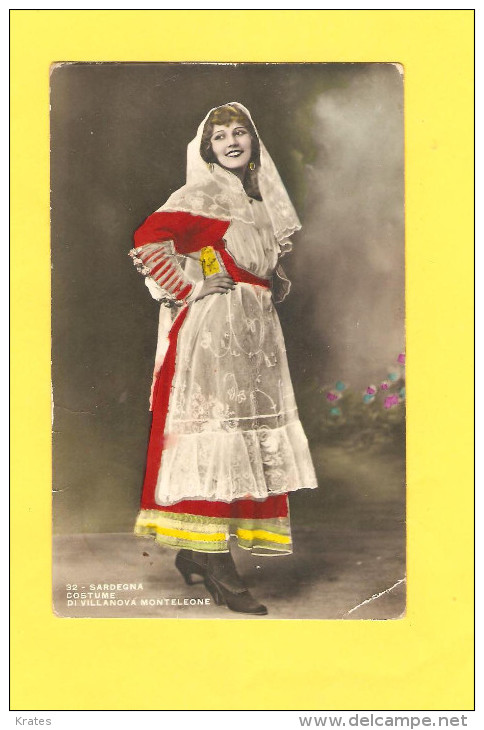 Postcard - Italia, Sardegna, National Costume     (20791) - Andere & Zonder Classificatie