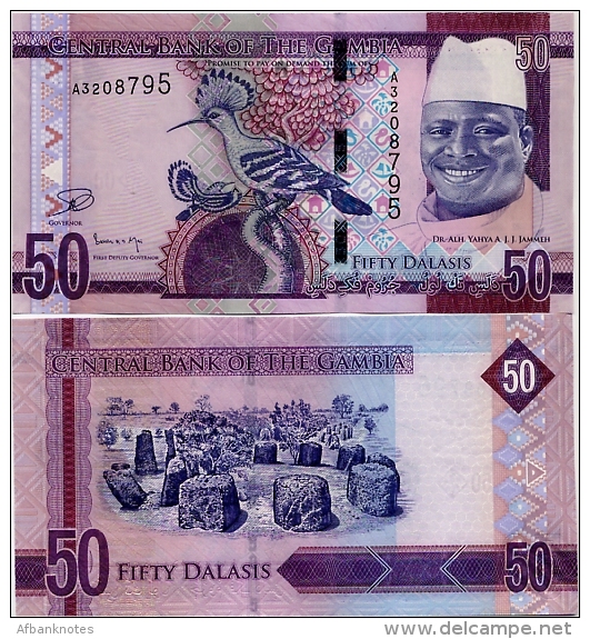 GAMBIA     50 Dalasis       P-34       ND (2015)       UNC - Gambie