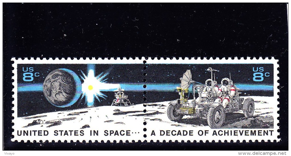 USA - 1971 - **/MNH - SPACE  - Mi 1046/7 - Sc 1434/35 - Ongebruikt