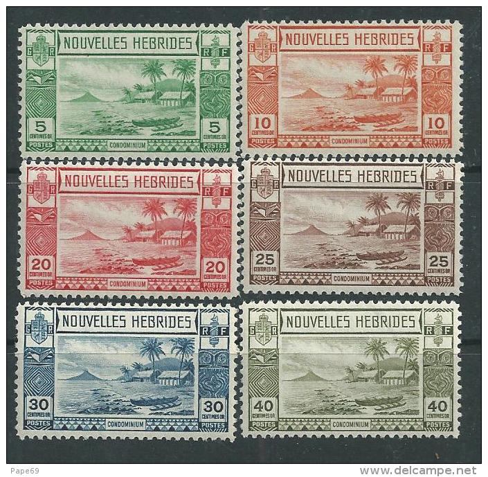 Nouvelles Hébrides N° 100 / 11 XX  La Série Des 12 Valeurs Légende Française,  Sans Charnière, TB - Unused Stamps