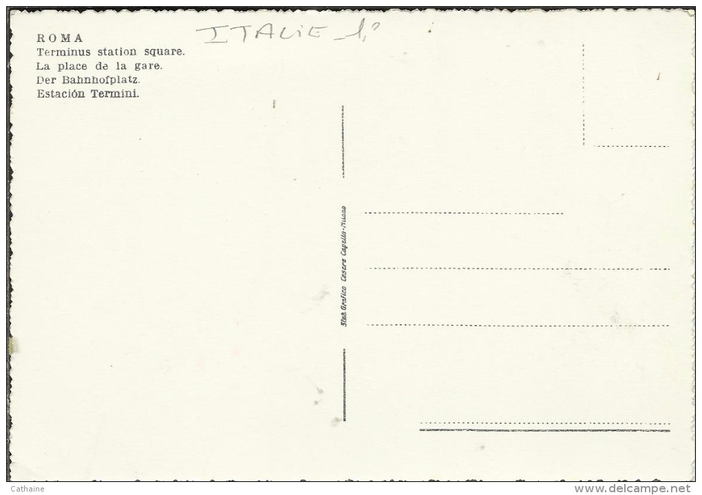 ITALIE . ROMA . STAZIONZ TERMINI . TROLLEYBUS . AUTOBUS  . - Stazione Termini