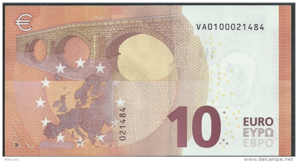 10  EURO DRAGHI  SPAGNA  VA  V001 H2  UNC - 10 Euro