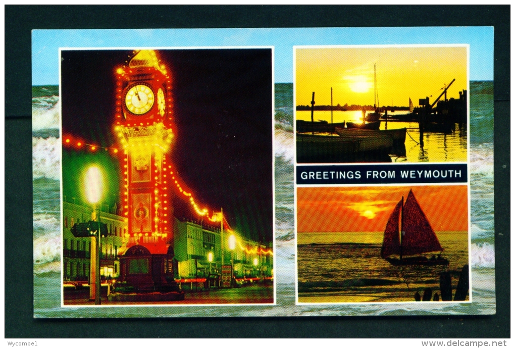 ENGLAND  -  Weymouth  Multi View  Used Postcard As Scans - Weymouth