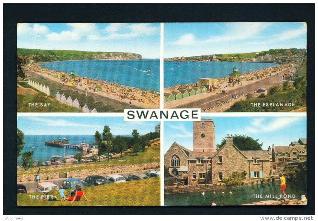 ENGLAND  -  Swanage  Multi View  Used Postcard As Scans - Swanage