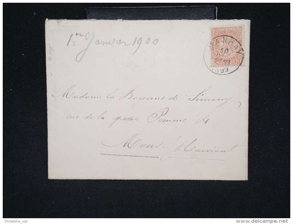 BELGIQUE - Enveloppe De Manhay Pour Mons En 1899 - A Voir - Lot P12375 - 1893-1900 Schmaler Bart