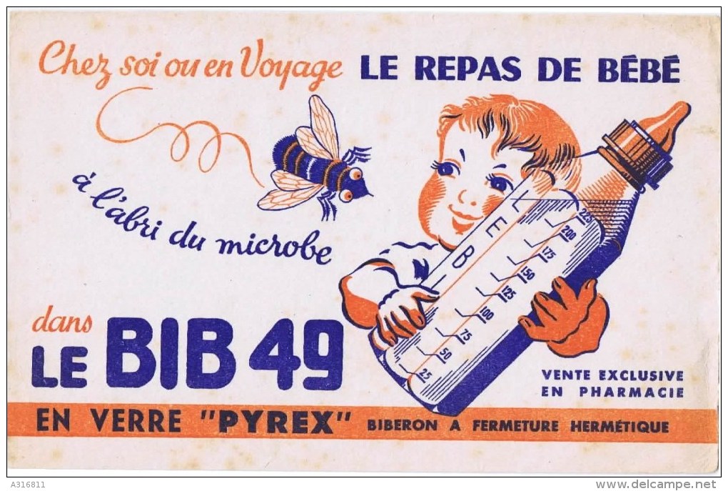 Buvards  LE BIB  49 Le Repas De Bébé - B