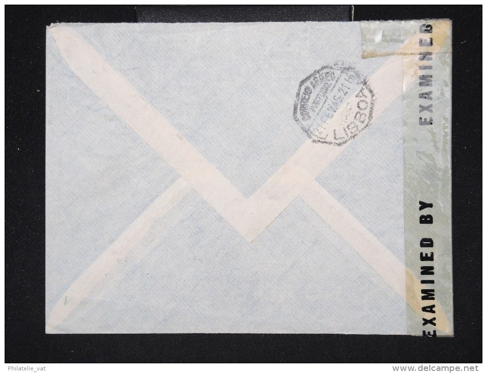 PORTUGAL - Enveloppe Avec Obl. C.T.T. S. José Pour Les U.S.A. En 1945 Avec Controle Postal - A Voir - Lot P12381 - Lettres & Documents