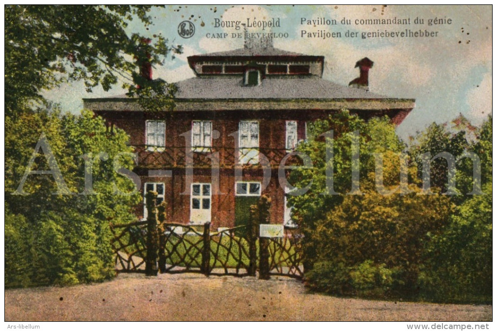 Postkaart / Post Card /1913 / Leopoldsburg / Bourg Léopold / Camp De Beverloo / Paviljoen Der Geniebevelhebber - Leopoldsburg (Kamp Van Beverloo)