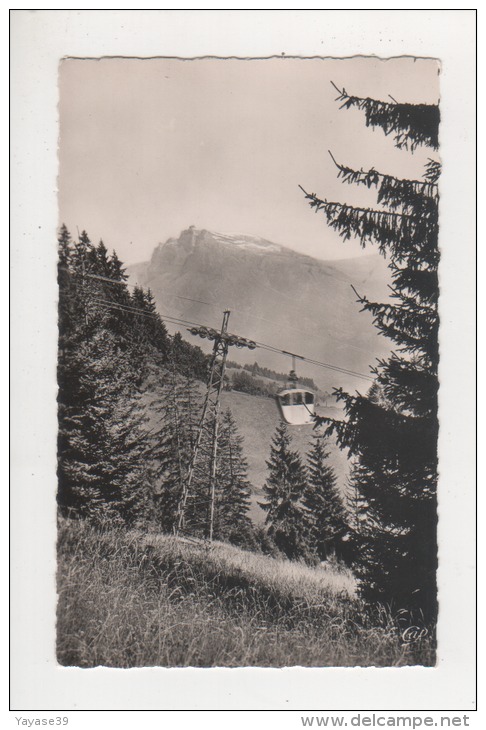 74 Mégève Télécabine Du Jaillet Et Les Aiguilles De Warens Belle Carte - Megève