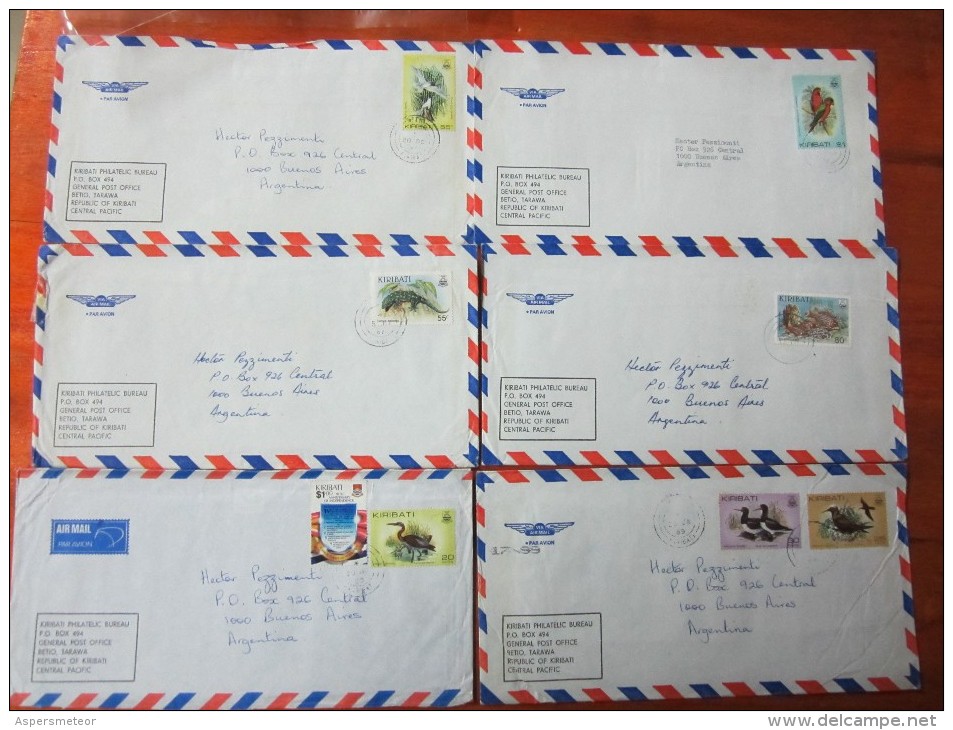 KIRIBATI 16 DIFFERENT ENVELOPES 3 OF THEM OFFICIAL SERVICE - Kiribati (1979-...)