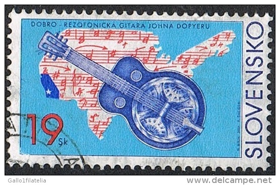 2001 - SLOVACCHIA / SLOVAKIA - CHITARRA. USATO - Usati