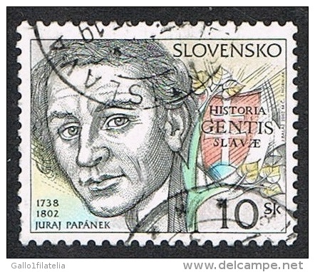 2002 - SLOVACCHIA / SLOVAKIA - PERSONAGGI FAMOSI - PAPANEK. USATO - Oblitérés