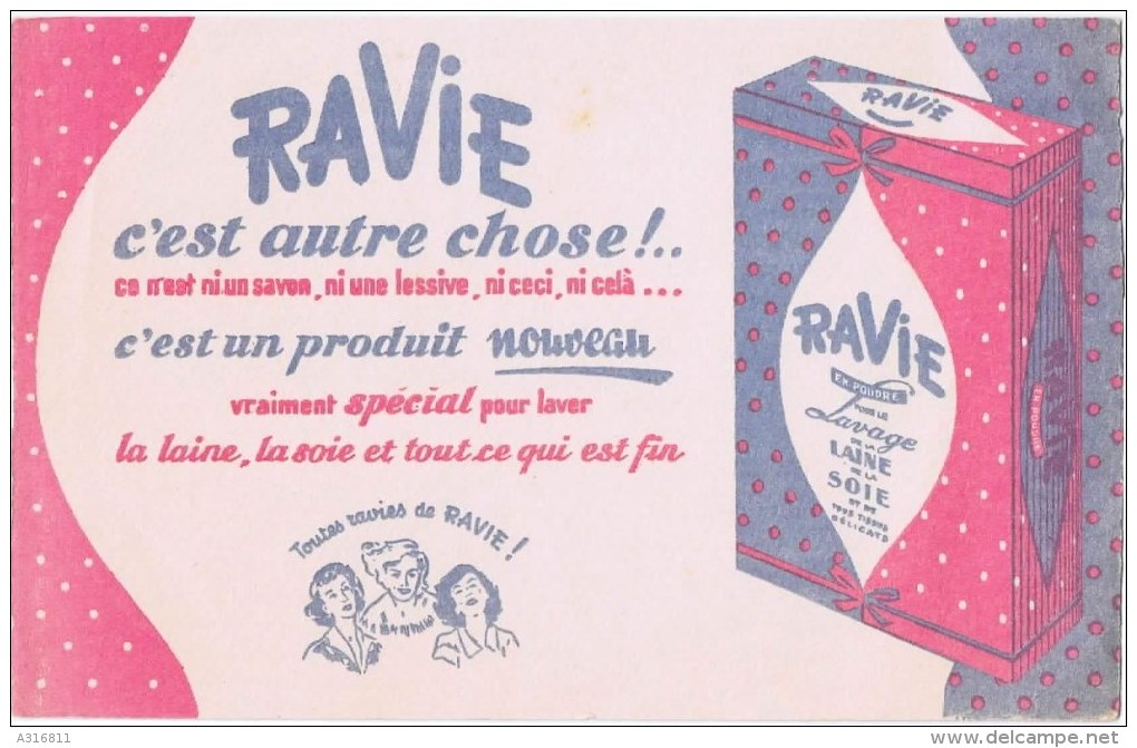 Buvards  Ravie LAVAGE DE LA LAINE - R