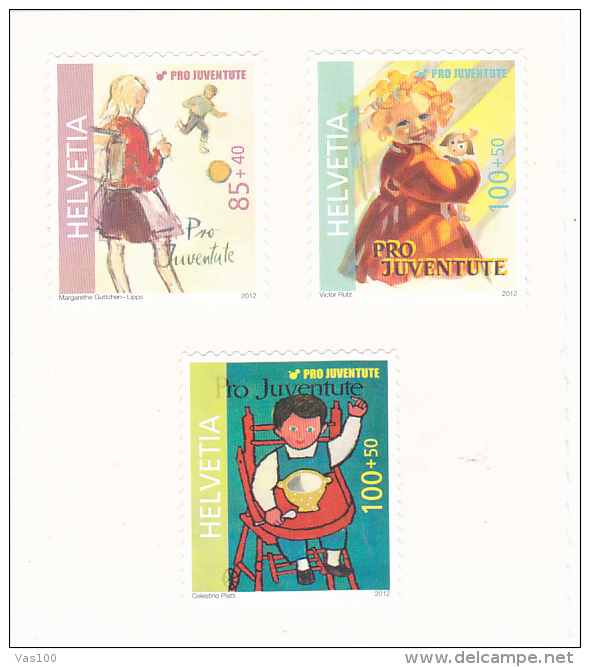 Schweiz,2012 Michel Nr. 2274-76 ** Postfrisch, &bdquo;Pro Juventute&ldquo;, MNH** - Ungebraucht