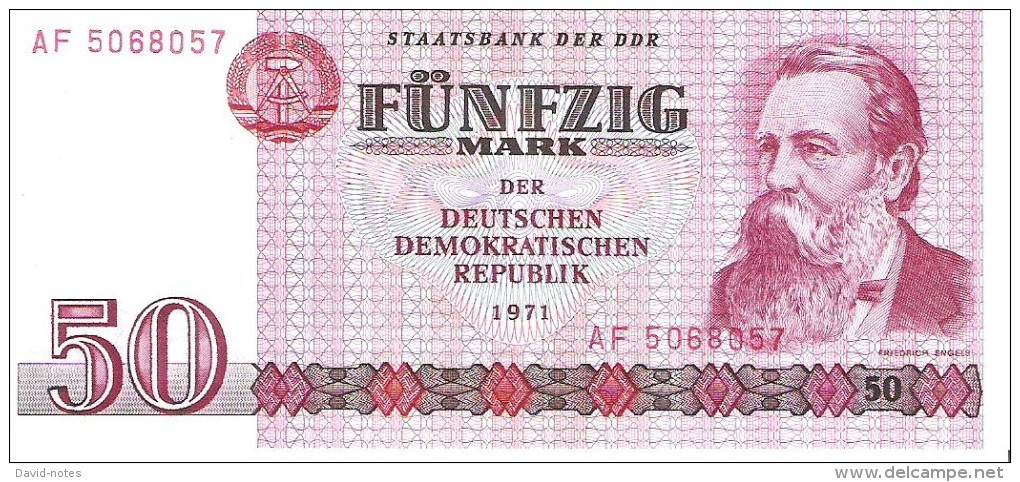 Germany Dem.Rep. - Pick 30 - 50 Mark 1971 - Unc - 50 Deutsche Mark