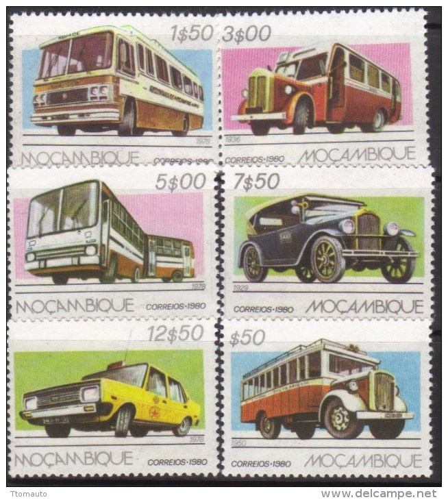 Mocambique  -  Autobus  -  6v Set  -  Neuf  -  MNH - Bus