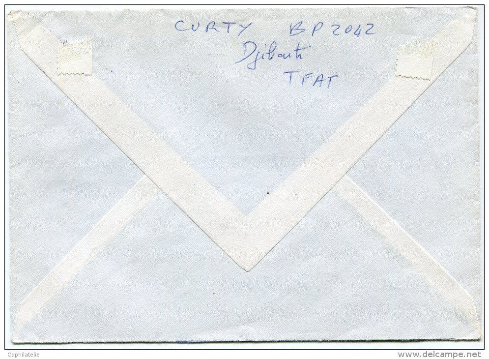 AFARS ET ISSAS LETTRE DEPART DJIBOUTI 5-3-1976 TER. FRs. AFARS-ISSAS POUR LA FRANCE - Cartas & Documentos