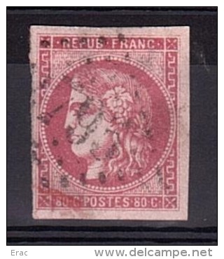 Cérès Bordeaux N° 49 - Oblitération GC 795 (Cazals, 44 Lot) Et Cachet Rouge - 1870 Uitgave Van Bordeaux