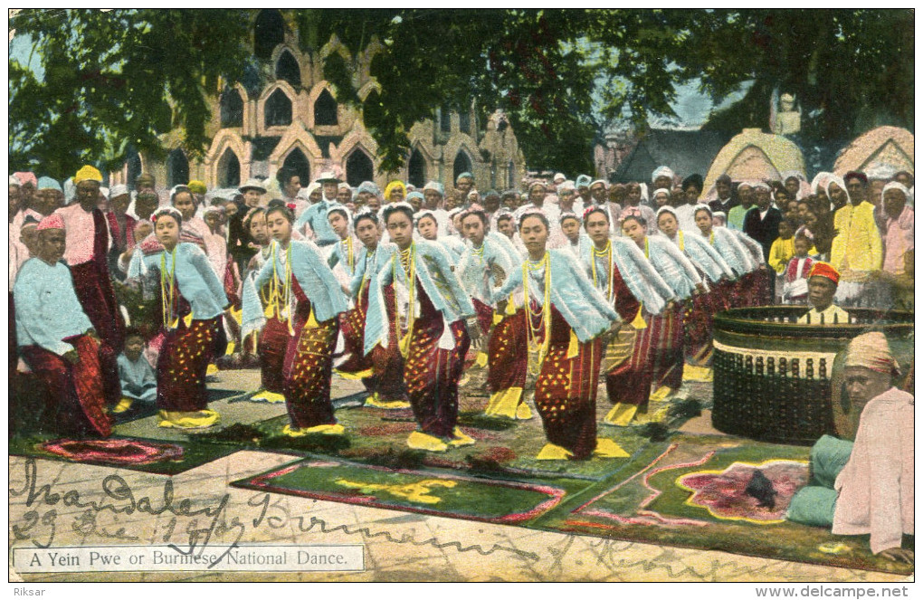 BIRMANIE(RANGOON) TYPE DANSEUSE - Myanmar (Burma)