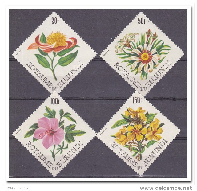 Burundi 1966, Postfris MNH, Flowers - Ongebruikt