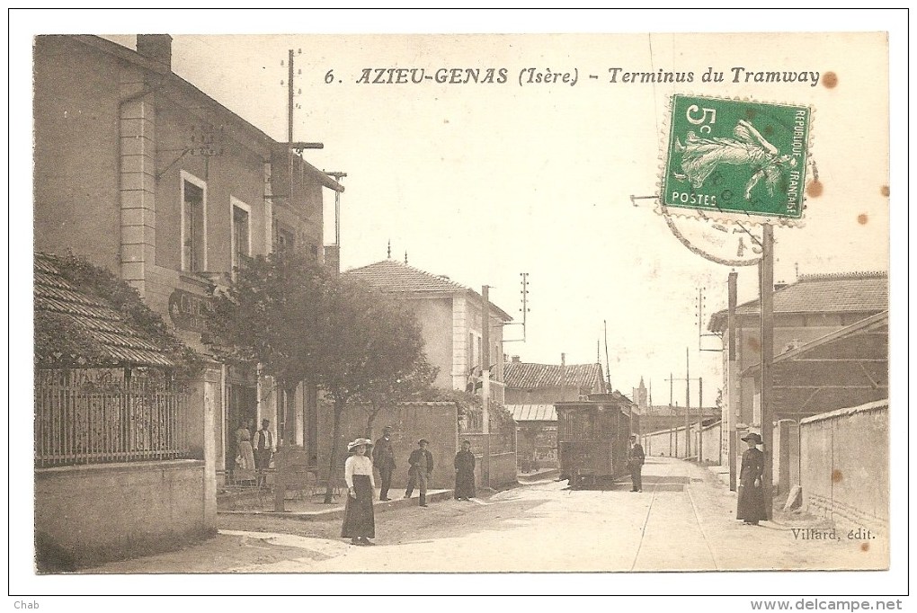 6. AZIEU - GENAS (Isère) - Terminus Tramway - TRAMWAY - TRAIN - TERMINUS - Autres & Non Classés