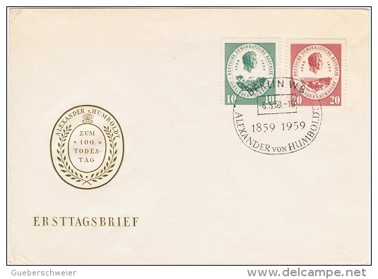 TR-L15 - ALLEMAGNE ORIENTALE FDC Alexander Von Humbold 1959 - Cartas & Documentos