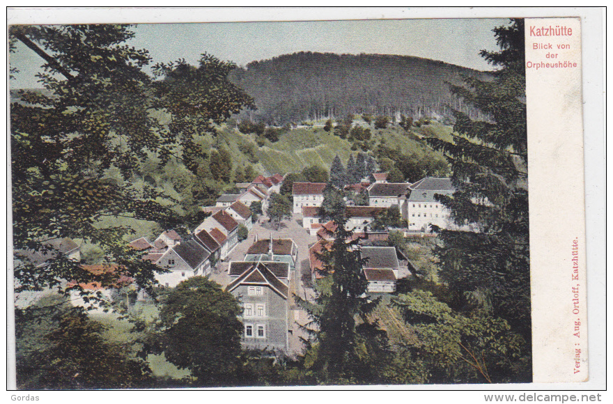 Germany - Katzhutte - Blick Von Der Orpheushohe - Saalfeld