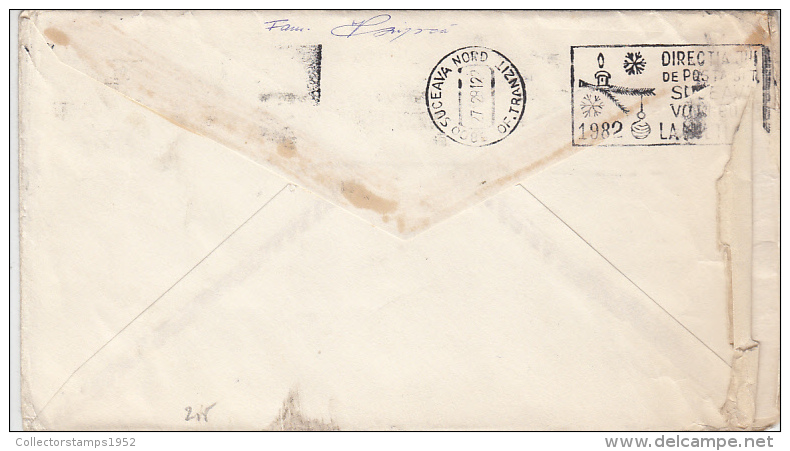 3020FM- MALDARESTI MANSION STAMP ON COVER, 1981, ROMANIA - Briefe U. Dokumente