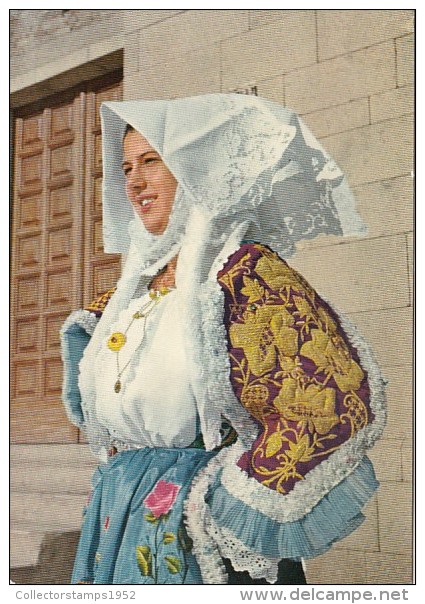 31408- FOLKLORE COSTUME FROM SARDINIA, WOMAN - Costumi