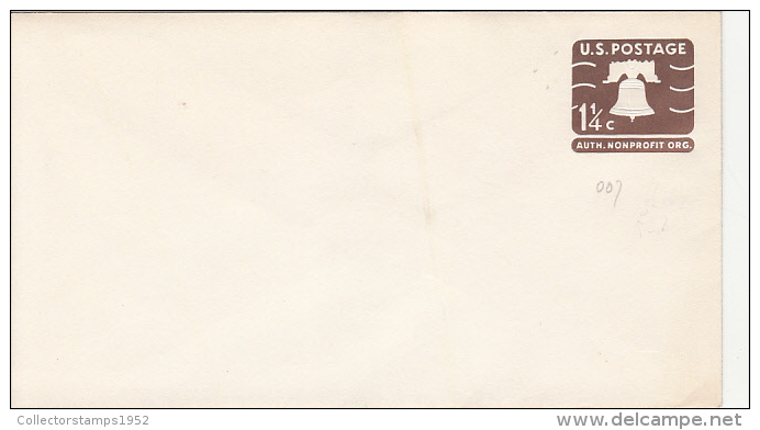 31471- LIBERTY BELL, EMBOSSED COVER STATIONERY, UNUSED, USA - 1921-40