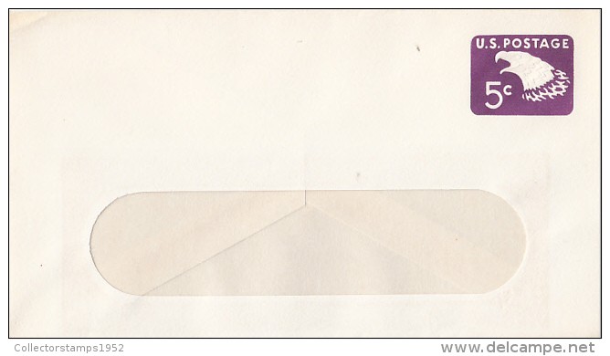 31472- EAGLE HEAD, EMBOSSED COVER STATIONERY, UNUSED, USA - 1961-80