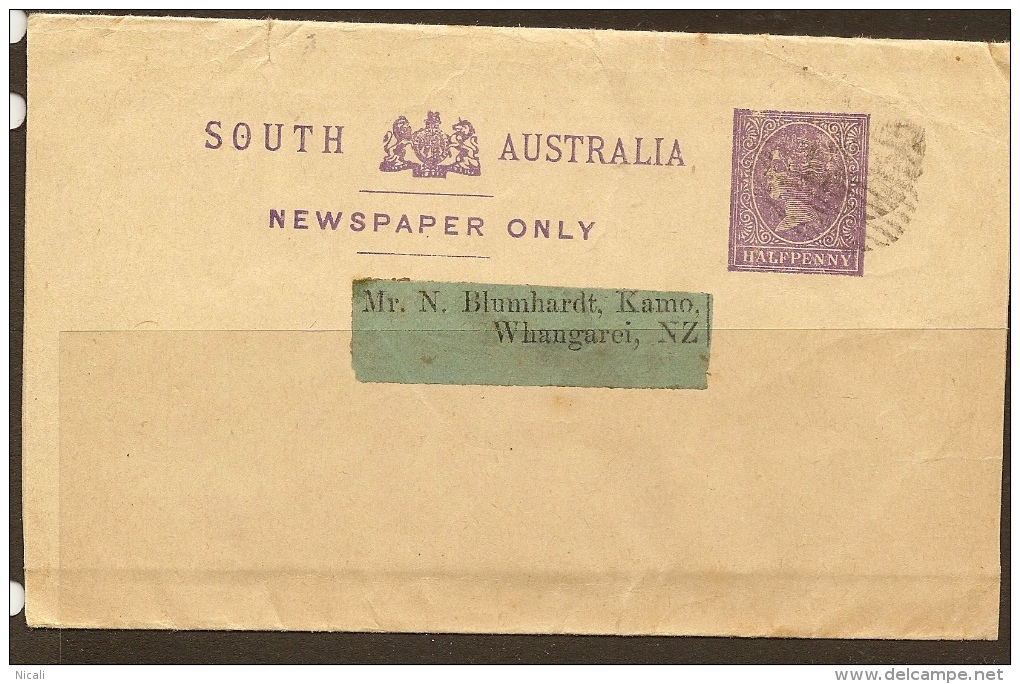SOUTH AUSTRALIA 1899 1/2d Newspaper Wrapper U #PY211 - Storia Postale