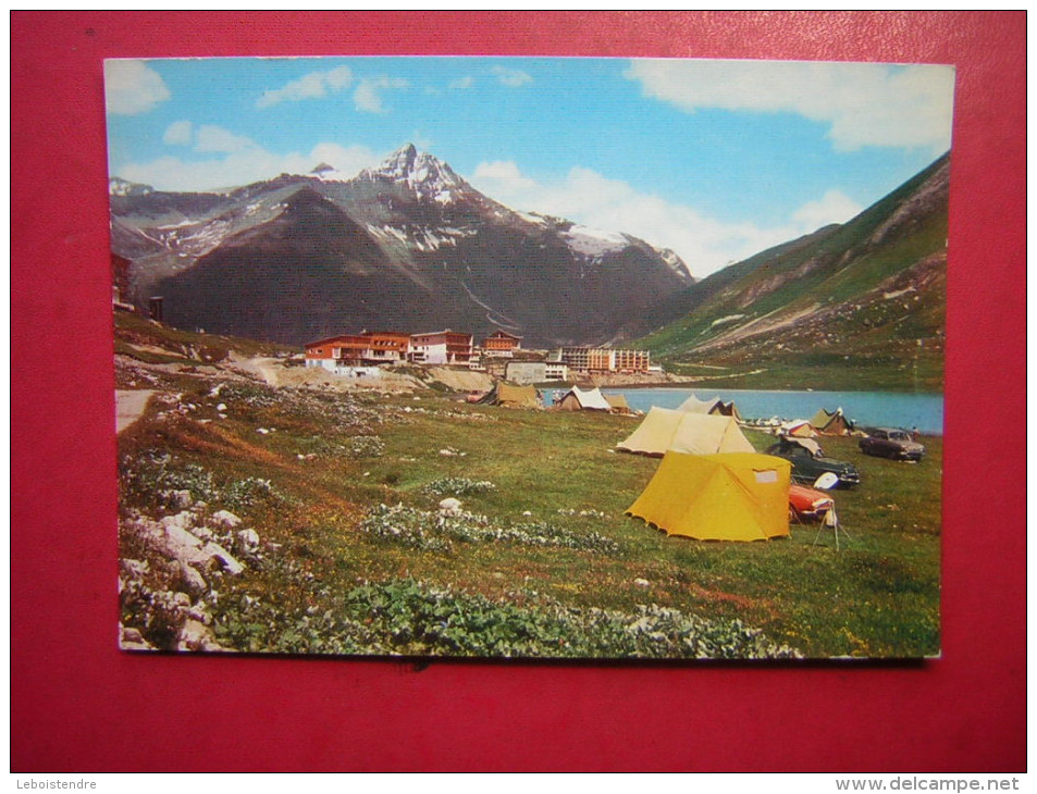 CPM  73 Savoie  SUPER TIGNES  CAMPING AU BORD DU LAC LA GRANDE SASSIERE   NON VOYAGEE  CARTE EN BON ETAT - Otros & Sin Clasificación